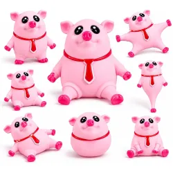 Cute Pig Squishy Toy with Soft Stretchable Body