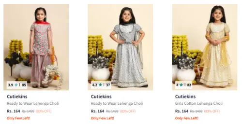 Image of Cutekins Girl's Dress Starting ₹164