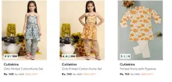 Cutiekins Girls Kurta with Salwar Upto 90% Discount 