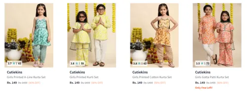 Image of Cutiekins Kid's Clothing starting at ₹149