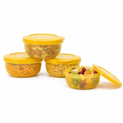 Image of Cutting EDGE 1300ml Eco-Storage Plastic Container & Organizer Set of 4 for Kitchen, Refrigerator, Lunch & Food Storage (