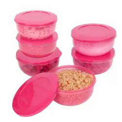 Cutting EDGE 1950ml Eco Storage Container & Organizer Set of 6 (Pink)