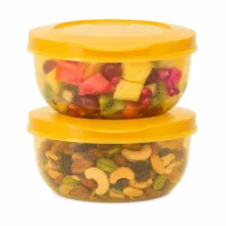 Cutting EDGE 2700ml Eco Storage Container & Organizer Set of 2 (Yellow)