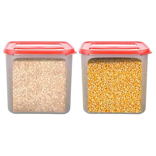 Image of Cutting EDGE 2X Series 4.5L Airtight Modular Container, Set of 2 (Red)