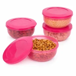 Cutting EDGE 900ml Eco Storage Container & Organizer Set of 4 (Pink)