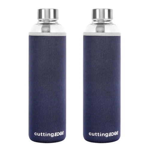 Image of Cutting Edge Glass Water Bottle Set
