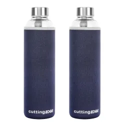 Cutting Edge Glass Water Bottle Set