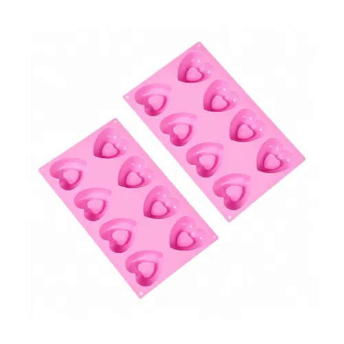 Image of Cutting EDGE Heart Shape Muffin Pan Silicone Mold