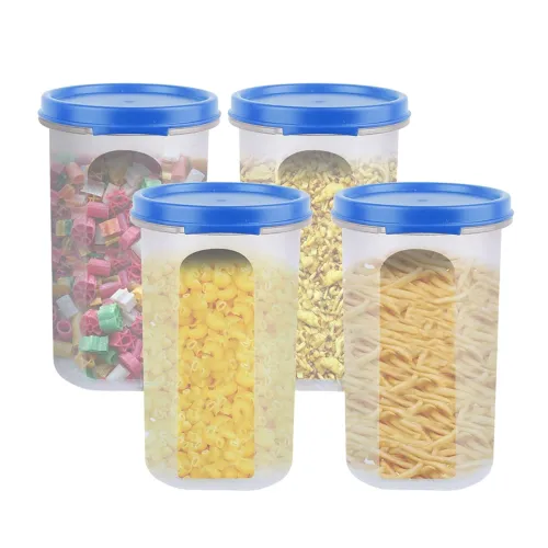 Image of Cutting EDGE 585ML Smart Slim Storage Container-Light Blue,Set of 4