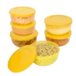 Cutting EDGE 900ml Eco Storage Container & Organizer Set of 6 (Yellow)