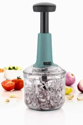 Image of cuzin push vegetable chopper 650 ml Vegetable & Fruit Chopper  (1 Vegetable Chopper)