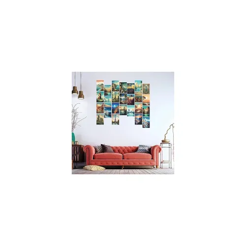 Image of CVANU 25pcs Aesthetic Country Theme Printed Collage Kit 