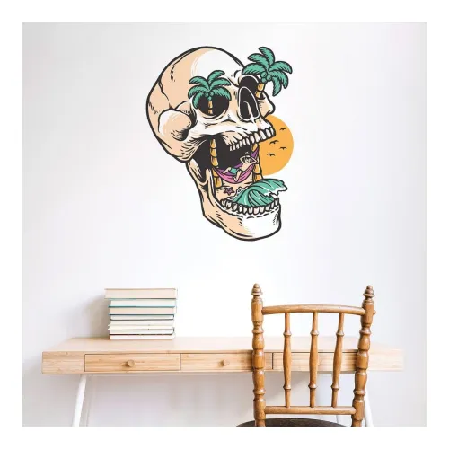 Image of CVANU Funny Picture & Tree Wall Sticker (23.5in x 18in)