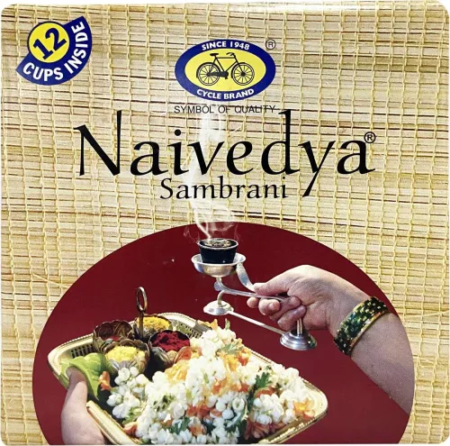 Image of Cycle Naivedya Cup Sambrani for Daily Puja Guggul Dhoop (Pack of 12)