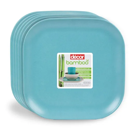 Image of Décor EcoLite Bamboo Dinner Plates (Set of 6)