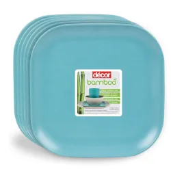 Décor EcoLite Bamboo Dinner Plates (Set of 6)