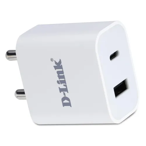 Image of D-Link 20W Dual Port Fast Charger (White)