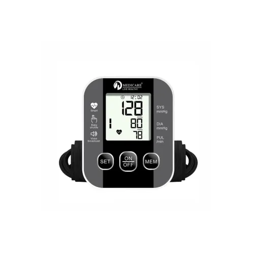 Image of D MEDICARE Automatic Blood Pressure Monitor DMBP05 | Large Display, Digital BP Machine with Voice, One-Touch Use, Accura