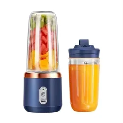 Portable Blender Electric Juicers Fruit Mixers USB Rechargeable Smoothie Mini Personal Juicer 6 Blades 3Gears With 1500 