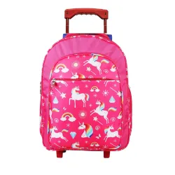 Da Tasche Trolley Backpack with Wheels for Boys & Girls | Water Resistant Durable, Stylish Design | Multi-Compartment fo