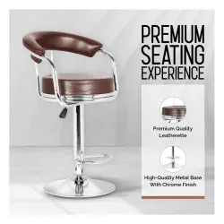 Da URBAN Adjustable Revolving Bar Stools