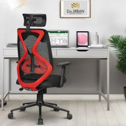 Da URBAN Merlion High Back Ergonomic Office Chair – Red