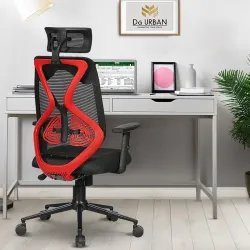 Da URBAN Merlion High Back Ergonomic Office Chair Red