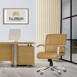 Da URBAN Milan Mid-Back Executive Chair (Beige)