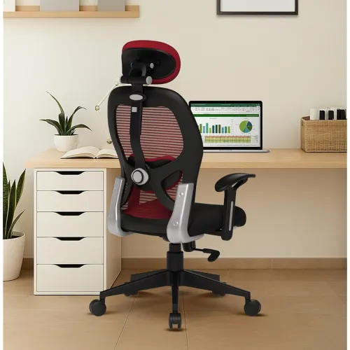 Image of Da URBAN® Prisma High Back Revolving Mesh Office Chair 
