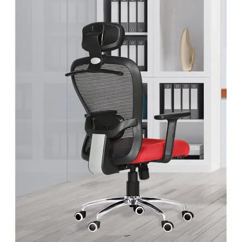 Image of Da URBAN Signature Ergonomic Office Chair (Red, High Back) 