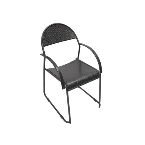 Image of Da URBAN Weston Metal Armchair (Black)