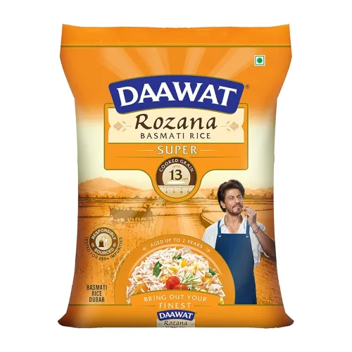 Image of Daawat Rozana Super Basmati Rice 5Kg | For Everyday Consumption | Cooked Grain Upto 13mm* | Naturally Aged