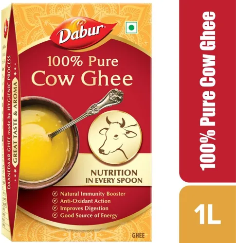 Image of Dabur 100% Pure Cow Ghee Tetrapack  (1 L)