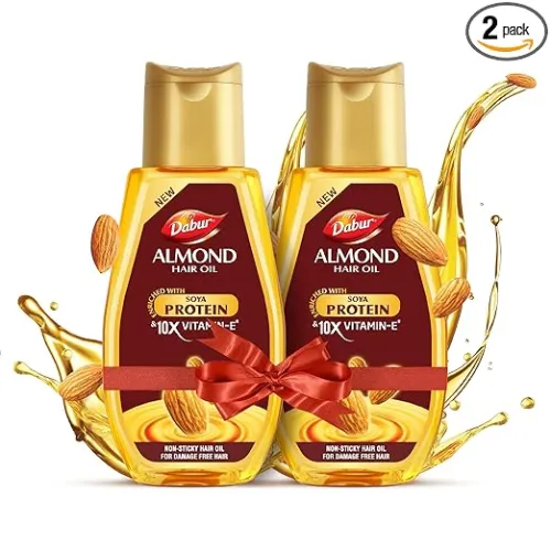 Image of Dabur Almond Hair Oil - 580ml(290ml*2)