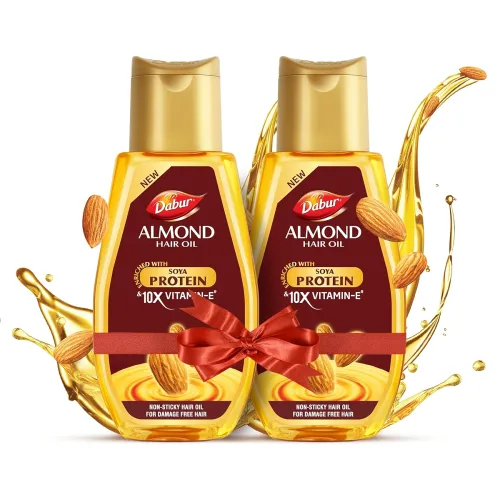 Image of Dabur Almond Hair Oil - 580ml(290ml*2) 