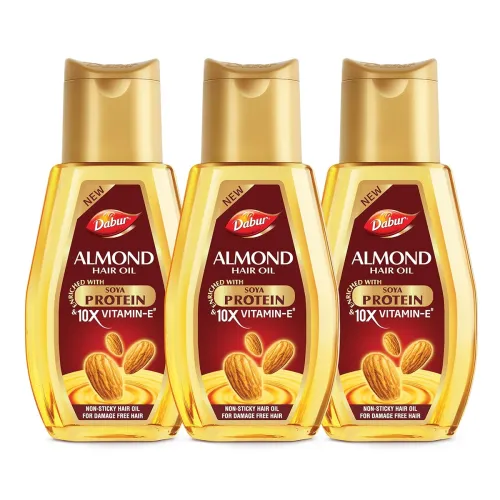 Image of Dabur Almond Hair Oil - 870ml (290ml x 3) 