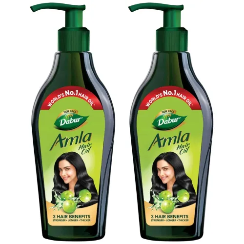 Image of Dabur Amla Hair Oil - 550 ml | For Strong, Long and Thick hair | Nourishes Scalp | Controls Hair Fall, Strengthens Hair 