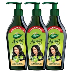 Dabur Amla Hair Oil, 550 ml * pack of 3