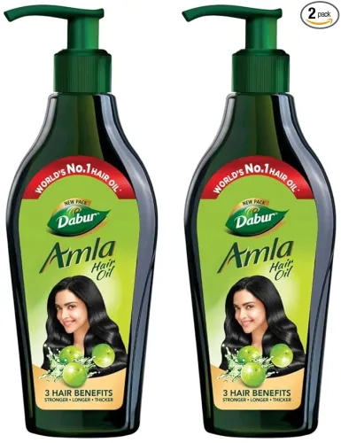 Image of Dabur Amla Hair Oil - 1100ml (550ml x 2) 