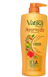 Dabur Ayurvedic Shampoo 340ml x pack of 1 | Damage Therapy with 10 natural herbs 340 (340 ml)