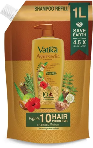 Image of Dabur Ayurvedic Shampoo Refill Pouch  (1000 ml)