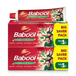Dabur Babool Ayurvedic Toothpaste -700g (350g x 2) | For Strong Teeth & Healthy Gums | Helps in Cavity Protection, Fresh