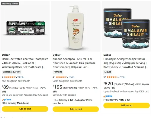 Image of Dabur Beauty Product upto 76% Discount 