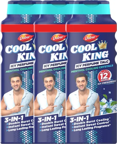 Image of Dabur Cool King Icy Perfume Talc (3 x 210 g)