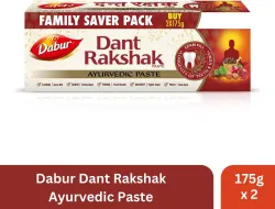 Dabur Dant Rakshak Ayurvedic Paste (350 g, Pack of 2)
