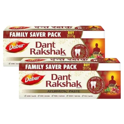 Image of Dabur Dant Rakshak Ayurvedic Toothpaste - 175g, Po4