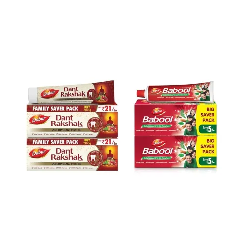 Image of Dabur Dant Rakshak Ayurvedic Toothpaste 700g (175g x 4)