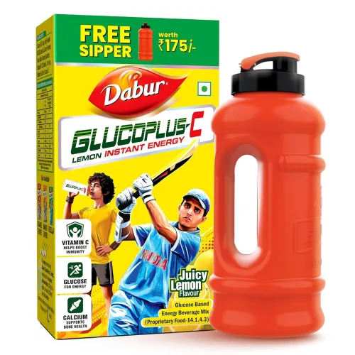 Image of DABUR Gluco Plus C Lemon 1 Kg Glucose Drink Enriched with Calcium & Vitamin C