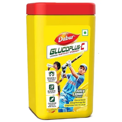 Image of DABUR Gluco Plus C Energy Boost Lemon - 400g Jar