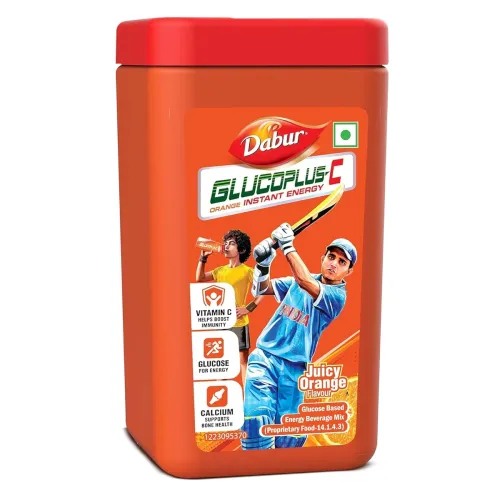 Image of Dabur GlucoPlus-C Juicy & Tasty Powder- 400g Jar 